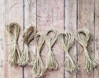 Natural Hemp cord; wrapping,  decorative,  journal cord