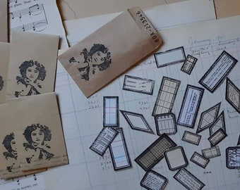 Etiquetas estilo Dennison: etiquetas hechas a mano