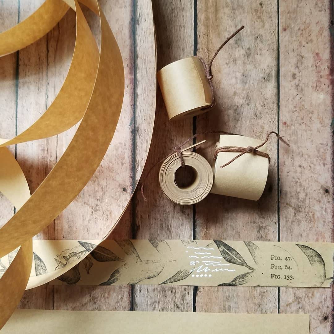 Kraft Paper Mini Roll German Kraft Paper Belly Band Etsy