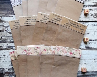 Bloc de notas de papel kraft; hecho a mano