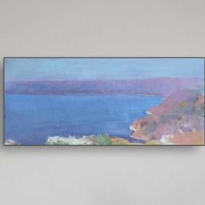 Impressionism Oil Painting: Bay Landscape, Modern Art
