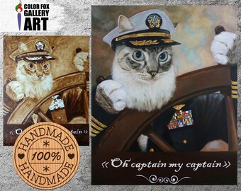 Custom Pet Portrait Oil Canvas Hand Painted from You Own Photo, personalized dog portraits, dog or cat drawing, custom pet portrait painting