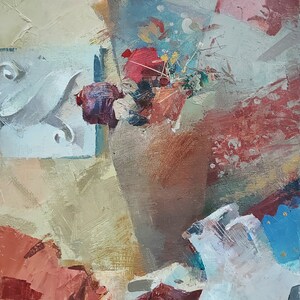 Oil painting, Original painting, Still life, Picture with Flowers, big size, palette knife, abstract painting, original artwork,art painting