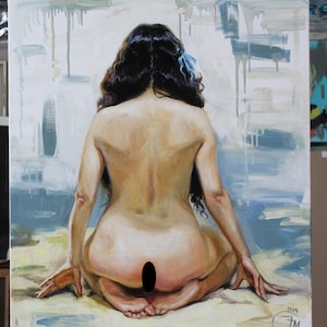 Oil Painting, 31&#39;&#39;x27&#39;&#39; Original Painting, Contemporary Realism, Hand painted, Figurative art, Romantic Art, Canvas Art, Modern Art Fine art
