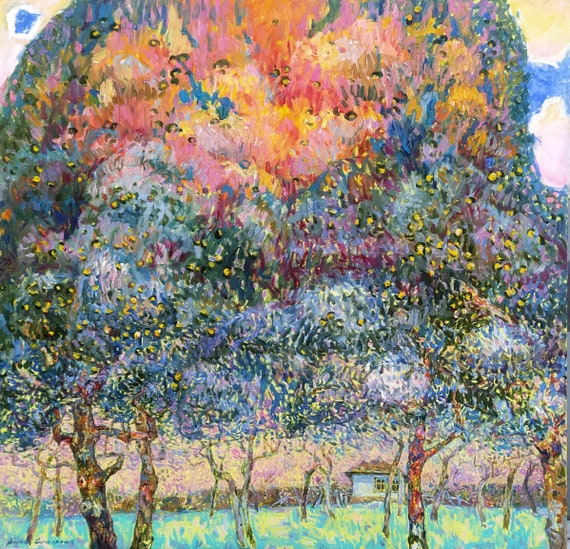 Pinturas A Oleo De Arvores Na Primavera