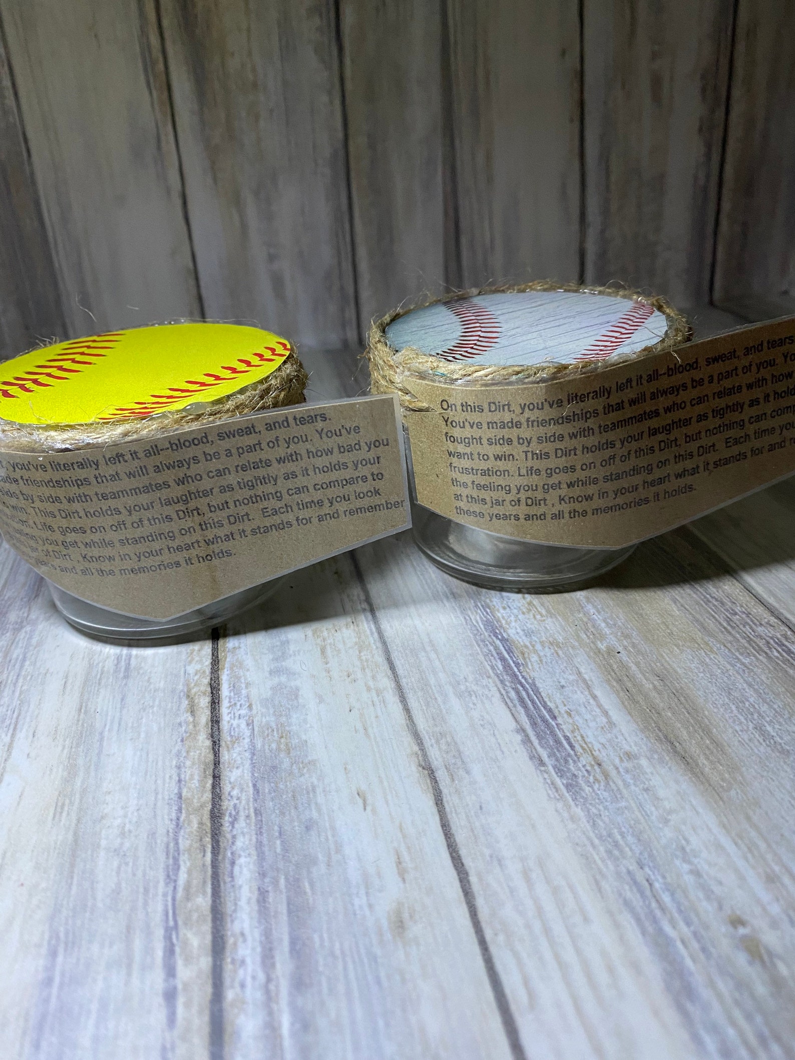 Baseball or Softball Memory Field Dirt Jar Etsy