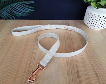 Beige dog leash | lead |4ft leash| 5ft leash | 6ft leash | Traffic leash | Neutral lead | Cream Leash