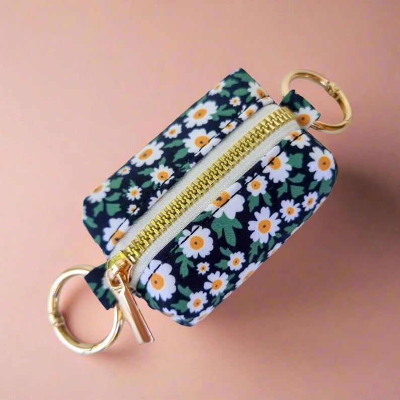Daisy Dog Poop Bag Holder: Floral Dog Walking Accessory - Etsy