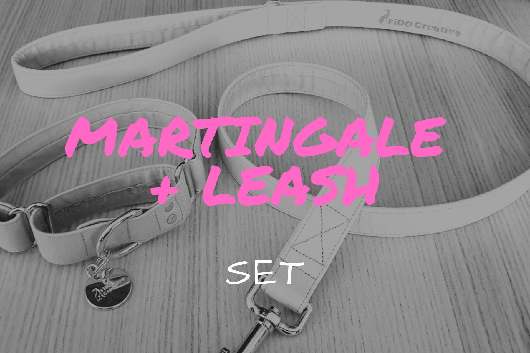 martingale leash collar combo