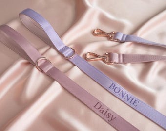 Custom Padded Dog Leash: Personalized Nylon Lead, Comfortable Neoprene Lining