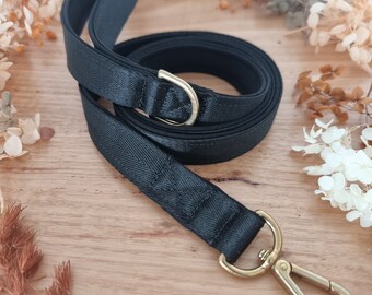 Black dog leash - neoprene padded lead | soft handle |4ft leash| 5ft leash | 6ft leash | Training Dog Leash