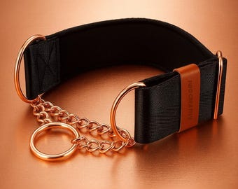 Chain Martingale Dog Collar – Adjustable and Padded