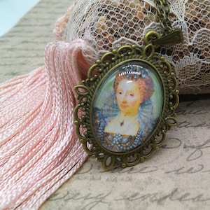 Queen Elizabeth I pendant necklace, Queen of England, The Tudors, British Royalty, historical English