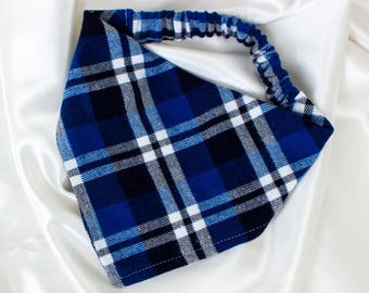 Tartan Flannel Dog Bandana, Plaid Dog Scarf, Pet Handkerchief, Dog Mom Gift