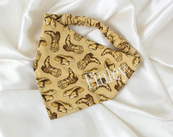 Personalized, Embroidered Western Cowboy Dog Bandana for Boy Dog