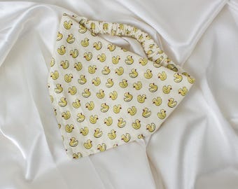 Beige Dog Bandana with Rubber Ducks, Ducky