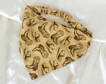 Cowboy Dog Bandana for Boy Dog, Western Dog Scarf, Boy Dog Accessories, Farm Dog Clothes, Dog Bandana Boy
