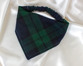 Plaid Flannel Dog Bandana for Christmas