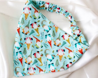 Cute Gnomes Dog Bandana for Christmas, Winter