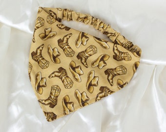 Western Cowboy Dog Bandana for Boy Dog