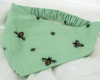 Embroidered Bee Dog Bandana for Spring