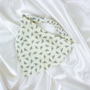 Cream Bee Dog Bandana