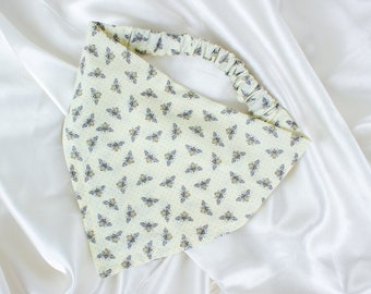 Cream Bee Dog Bandana