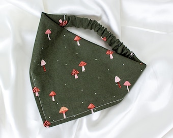 Woodland Mushroom Dog Bandana for Fall