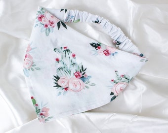 Floral Cactus Dog Bandana