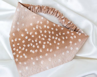 Fawn Deer Print Dog Bandana