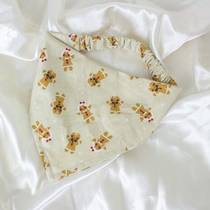 Gingerbread Man Dog Bandana for Christmas, Winter