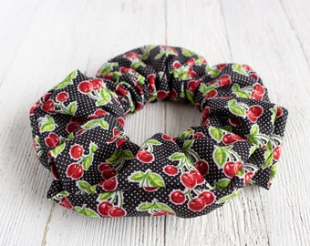 Handmade Black Cherry Women's Scrunchie