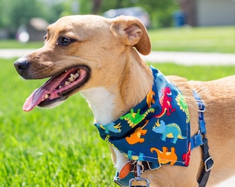 Cute Dino Dog Bandana for Boy Dog