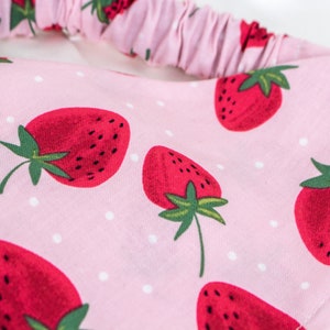 Pink Strawberry Dog Bandana, Elastic Dog Scarf, Summer Strawberries Pet Handkerchief, Pet Accessories, Dog Mom Gift, Dog Lover Gift image 4