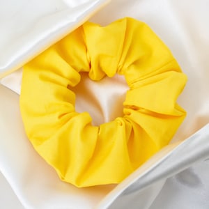 Yellow Scrunchie, Scrunchy, Scrunchies, 90s Clothing, Retro, Hair Ties, Gift for Her