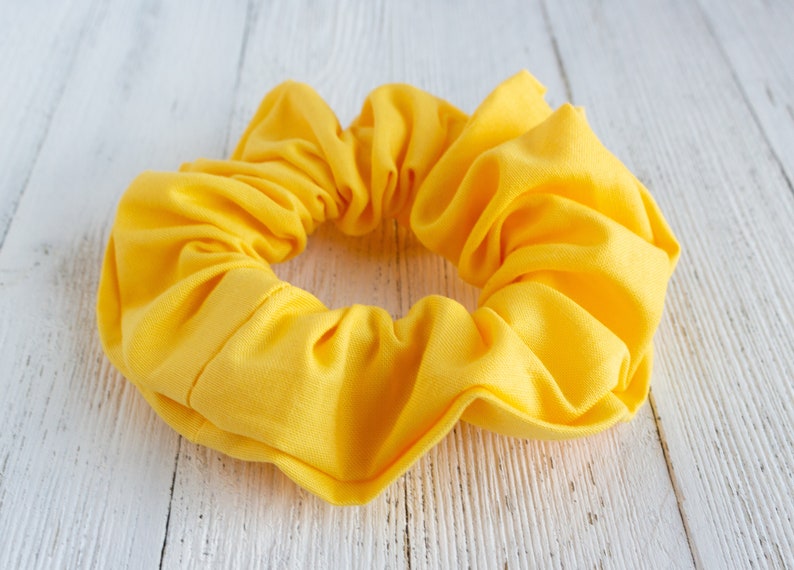 Yellow Scrunchie Scrunchy Scrunchies 90s Clothing Retro Etsy