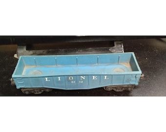 Lionel 6112 Blau Gondola Car Vintage O Gauge Modell Zug Güterwagen