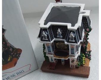 Liberty Falls Collection Vaudeville Music Hall AH232 Handcrafted Village 2001