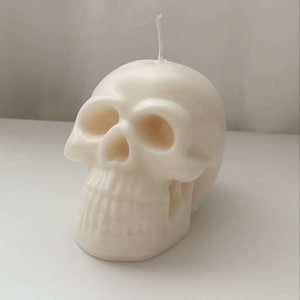 Skull Candle, Large Skull Candle, Halloween Candle, Witchy, Halloween Decor, Decorative Candle, Skull Decor, Spooky, Handmade, Soy Wax, Goth