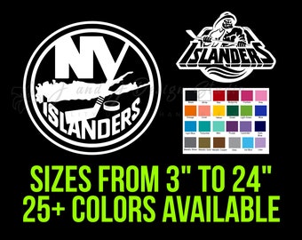 hotprint Islanders Hockey New York Logo Car Bumper Sticker Decal