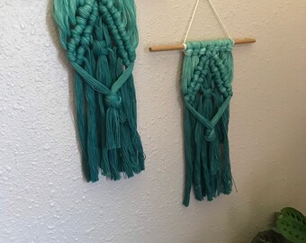 Colgantes Twin Mini Emerald Macrame Wall