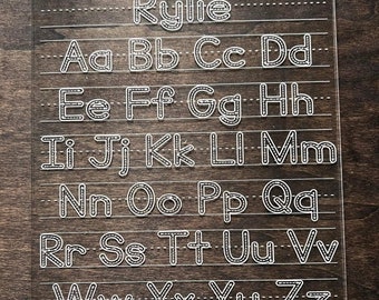 Custom ABC Trace Board - Etsy