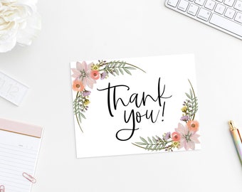 Karta z podziękowaniami z motywem brzoskwini i bzu (do pobrania w wersji cyfrowej)