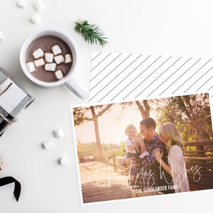 Weihnachtswünsche Weihnachtskarte / Personalisierte Familie Weihnachtskarte / Familienfoto Weihnachtskarte / PERSONALISIERTER DIGITALER DOWNLOAD
