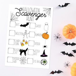 Halloween Scavenger Hunt / Printable Halloween Party Game for Kids / Halloween Classroom or Office Party Game / INSTANT DOWNLOAD