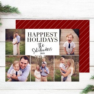 Fröhlichste Feiertage Familie Fotokarte / Fröhlichste Feiertage Weihnachten Familie Fotokarte / PERSONALISIERTER DIGITALER DOWNLOAD