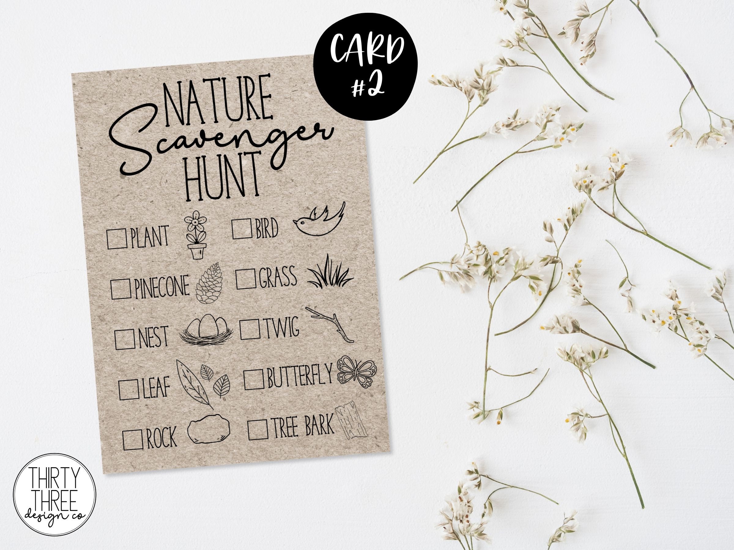 Printable Nature Scavenger Hunt for Kids (digital Download) - Etsy