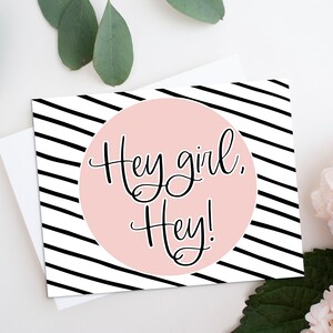 Hola chica, hola Tarjeta de felicitación / DESCARGA DIGITAL INSTANTÁNEA