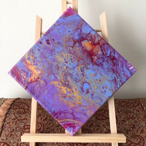 8” Golden Violet Painting