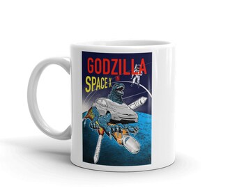 Godzilla vs SpaceX 11oz Ceramic Mug
